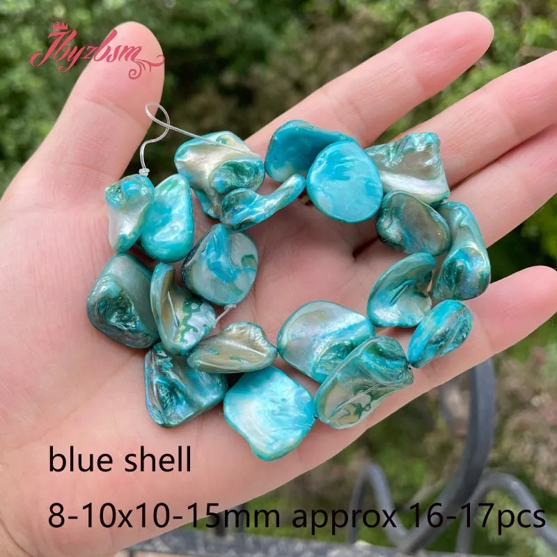 

8-10x11-18mm Freeform Irregular Shell MOP Natural Spacer Stone Beads For DIY Necklace Bracelat Jewelry Making 32cm Free Shipping