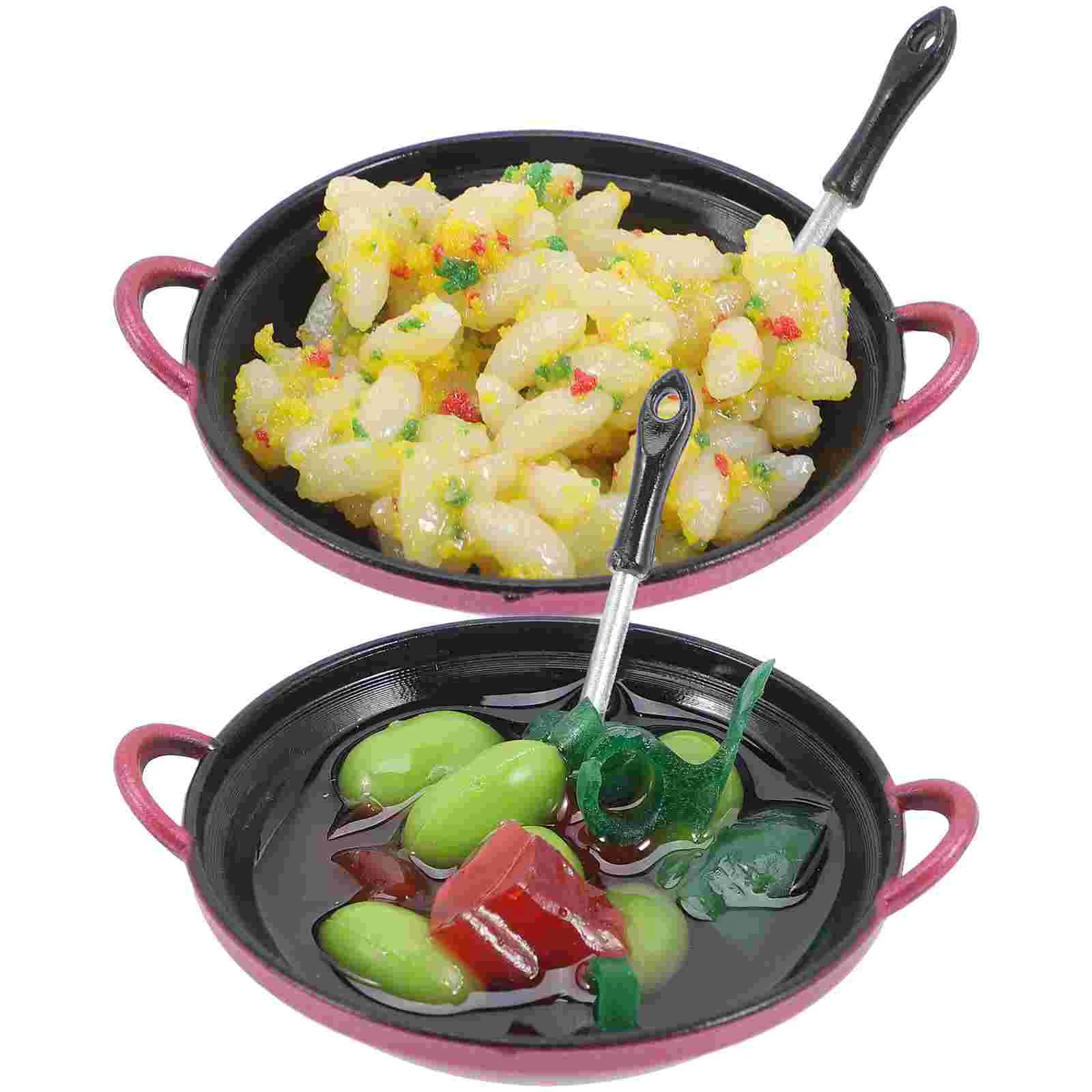 

2pcs Decorative Miniature House Accessories House Foods Kids Pretend Play Toys
