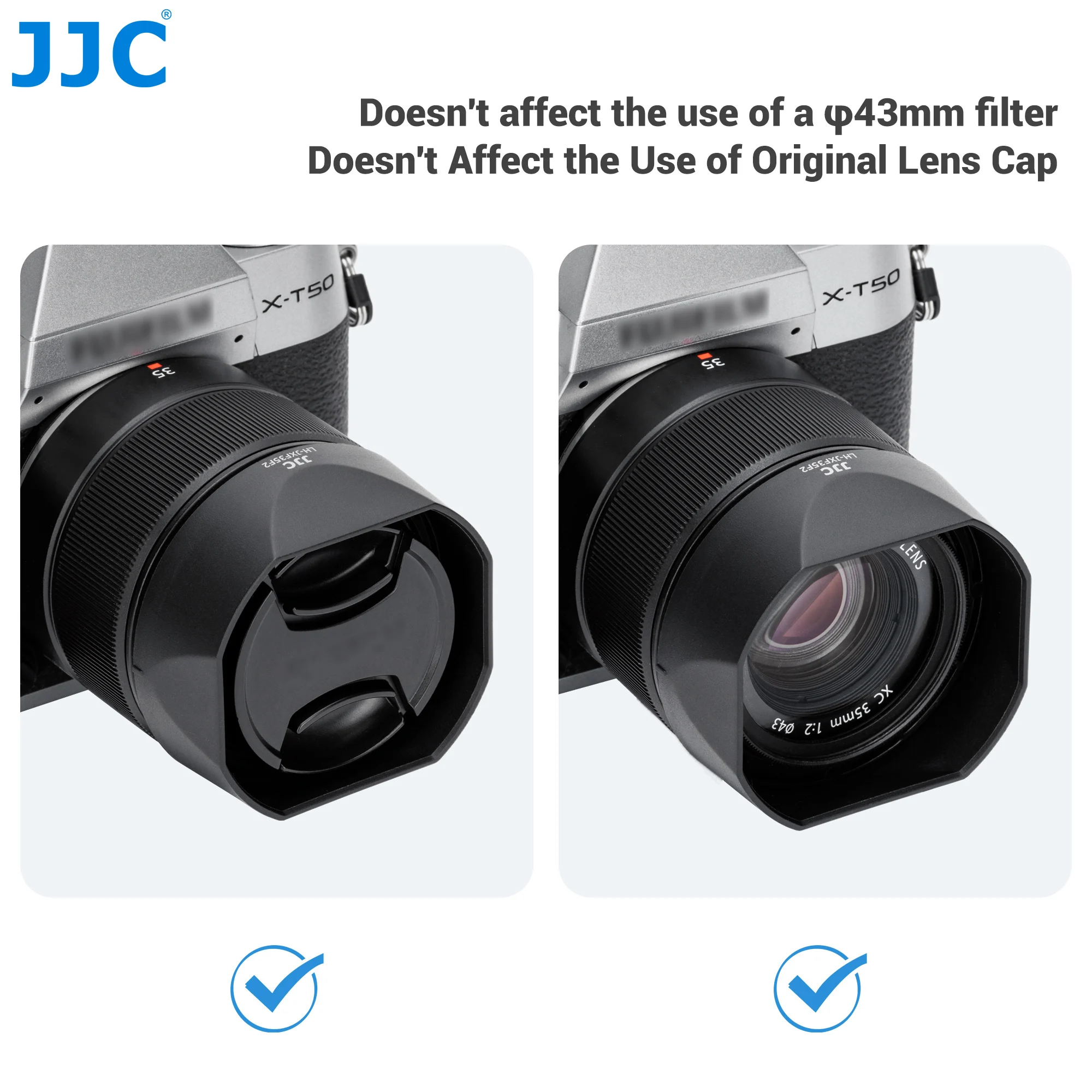 Квадратная бленда JJC для объектива Fujifilm XC 35mmF2 XF 23mmF2 R WR XF 35mmF2 R WR для объектива Fuji XH2S X-T5 X-T4 X-T3 XS20 (art.: 3920cdeb2f4d4) - 3920cdeb2f4d4