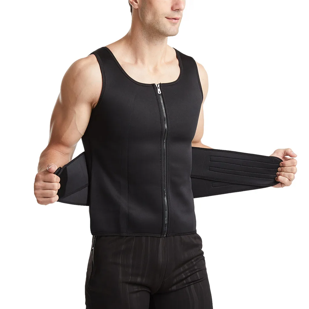 

Male Waist Trainer Workout Waist Corset Vest Man Lumbar Shapewear Shirt, xxL