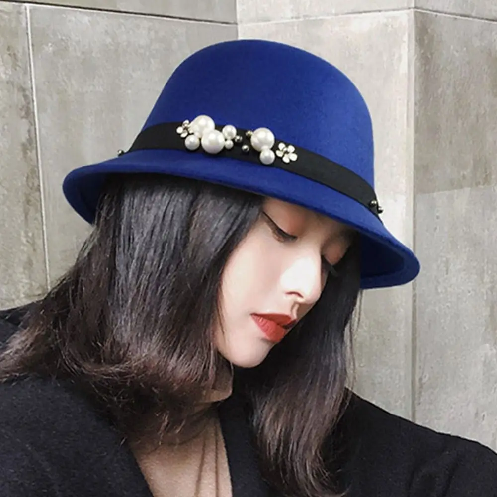 

Женская винтажная шерстяная фетровая шляпа-«Колокол»