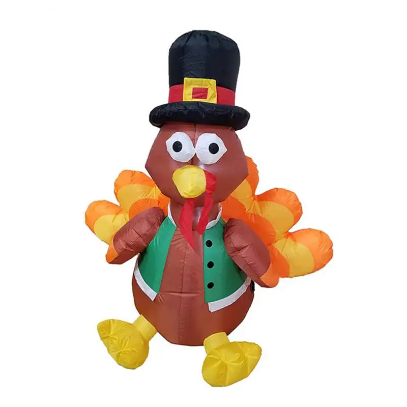 

4 Inch Inflatable Christmas Turkey Christmas Outdoor Decoration Christmas New Year Party Home Garden Decoration/EU/UK/Au Plug