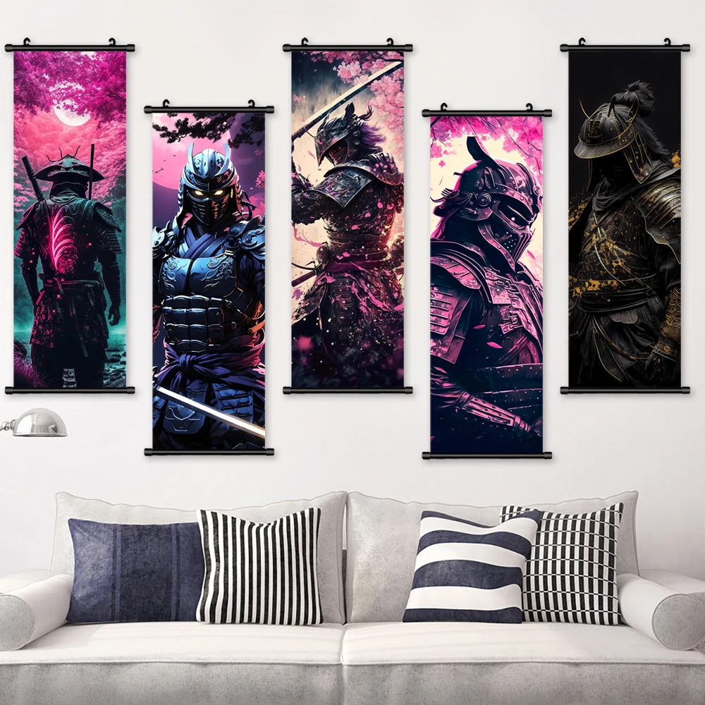 Пластиковая подвесная картина в стиле аниме 1 шт. мультяшный рисунок самурая