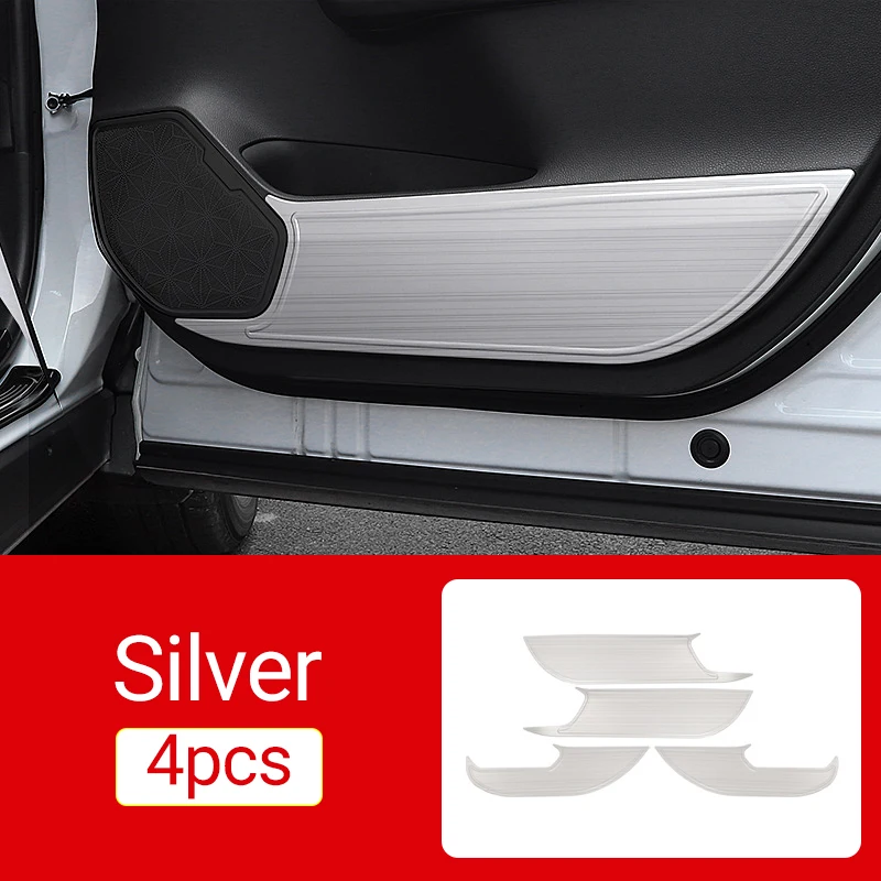 

Автомобильные аксессуары для Toyota RAV4 XA50 2019-2021 2022 2023 гибридная Противоударная накладка из нержавеющей стали защитная накладка отделка чехол наклейки