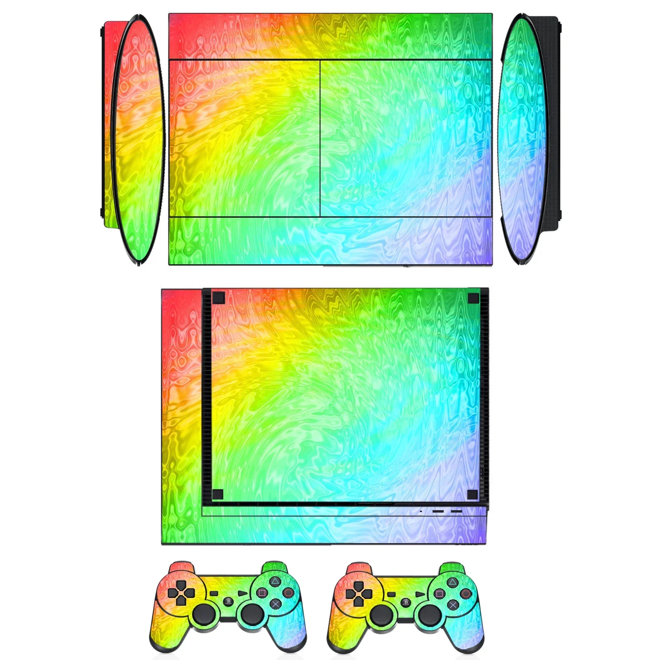 Виниловая наклейка COOL COLOUR Rainbow 1333 для Sony PS3 Super Slim