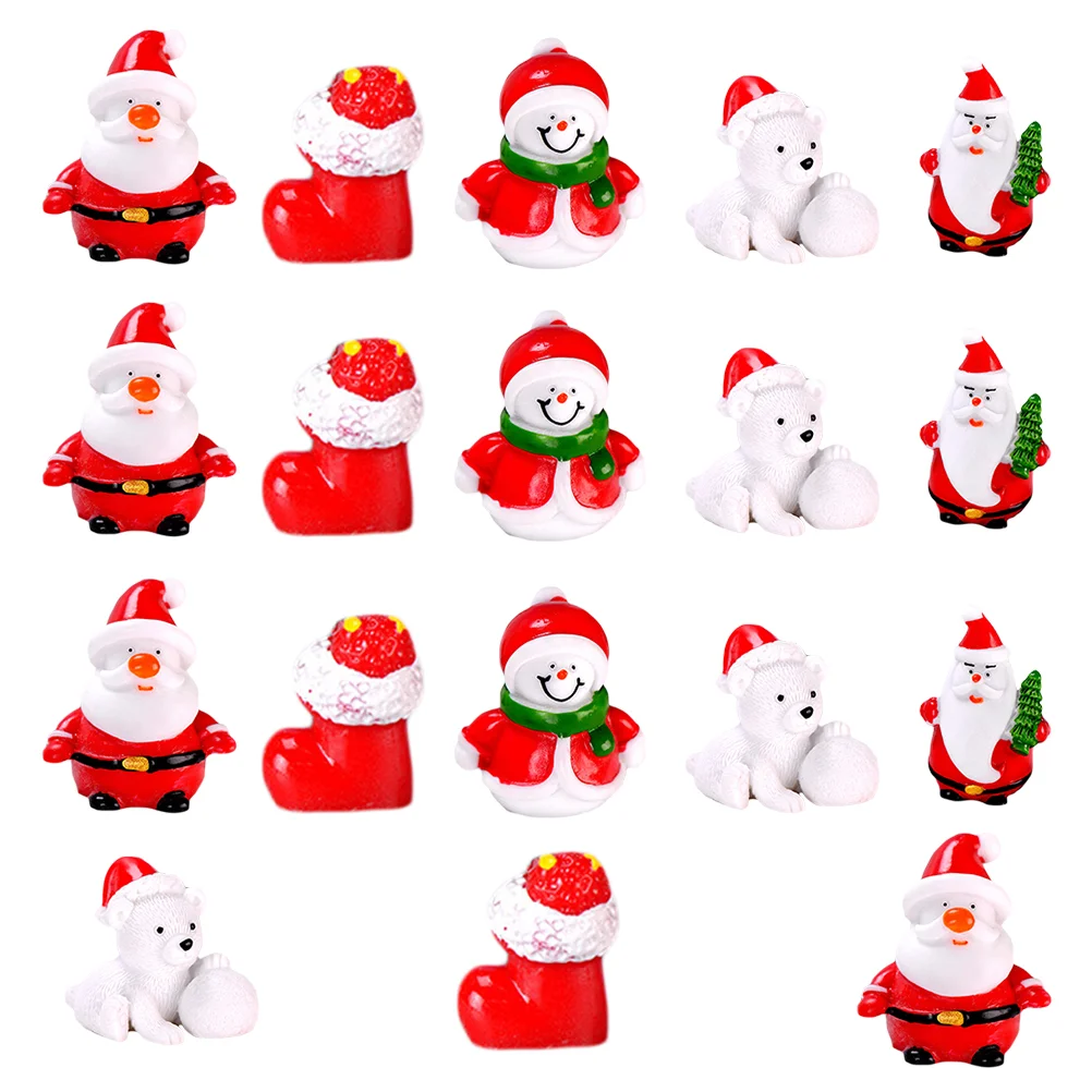 

Christmas Dolls Resin Adornments Decorative Artware Christmas Decorations Resin Dolls Lovely Artware (Red)