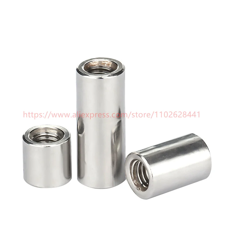 _ M16 M20 304 длинная удлиненная круглая муфта из нержавеющей стали соединительная