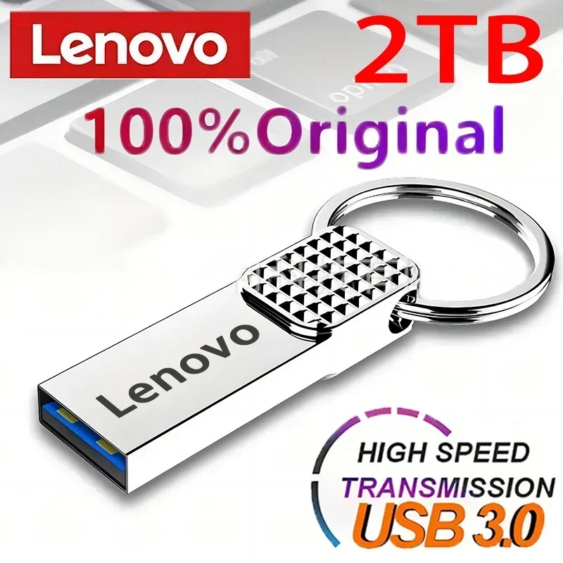Lenovo USB 2TB 512GB Pamięć flash USB Metalowy pendrive USB 3.0 Klucz 1TB Typ C Szybki pendrive 128gb Mini pendrive do telefonu