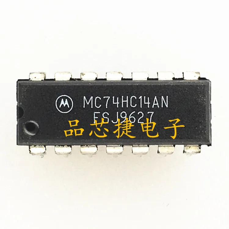 

10pcs orginal new MC74HC14AN 74HC14AN 74HC14 DIP14 flip-flop logic IC chip