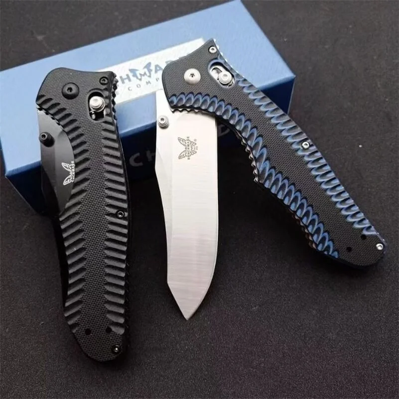

Outdoor Benchmade 810 Tactical Folding Knife G10 Handle D2 Blade Camping Safety-defend Pocket Military Knives EDC Tool