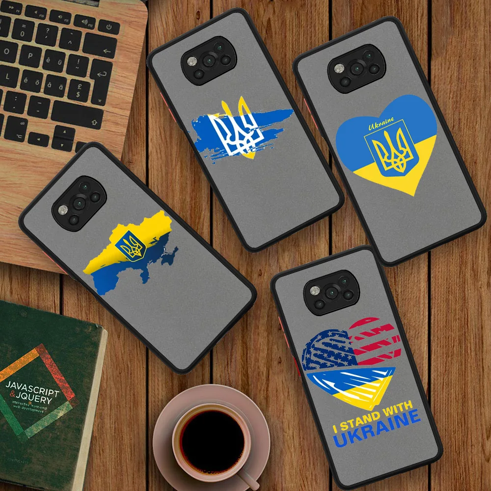 

Ukraine Flag Ukrainian Girl Phone Case For Xiaomi Poco X3 NFC Por M3 F3 F1 Note 11 10 Pro 9S 9 10S 8 7 8T K40 9A 9C Coque Cover