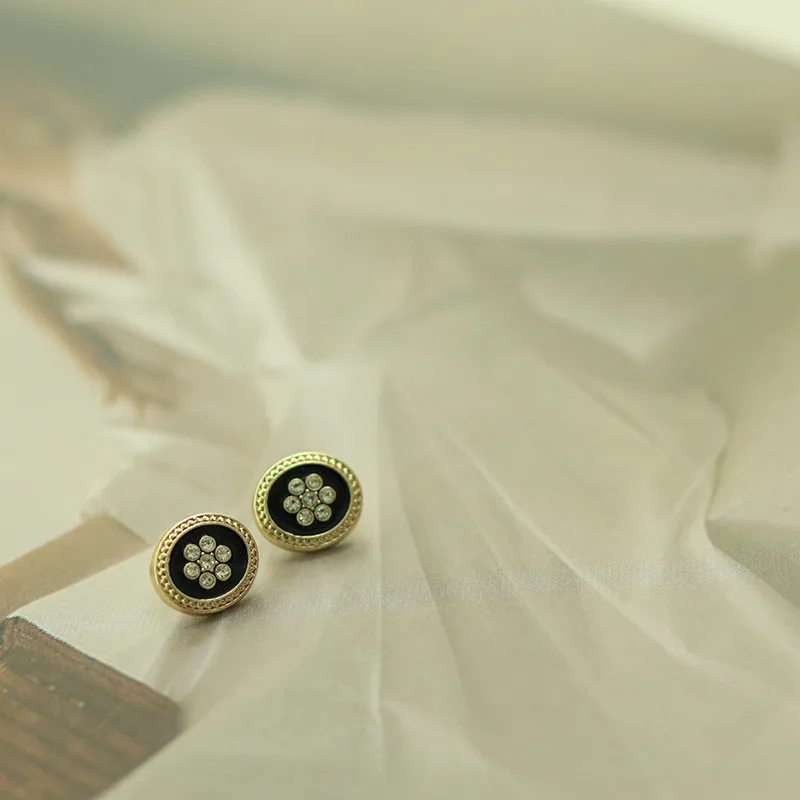 Овальные металлические пуговицы со стразами для декоративных рубашек замена