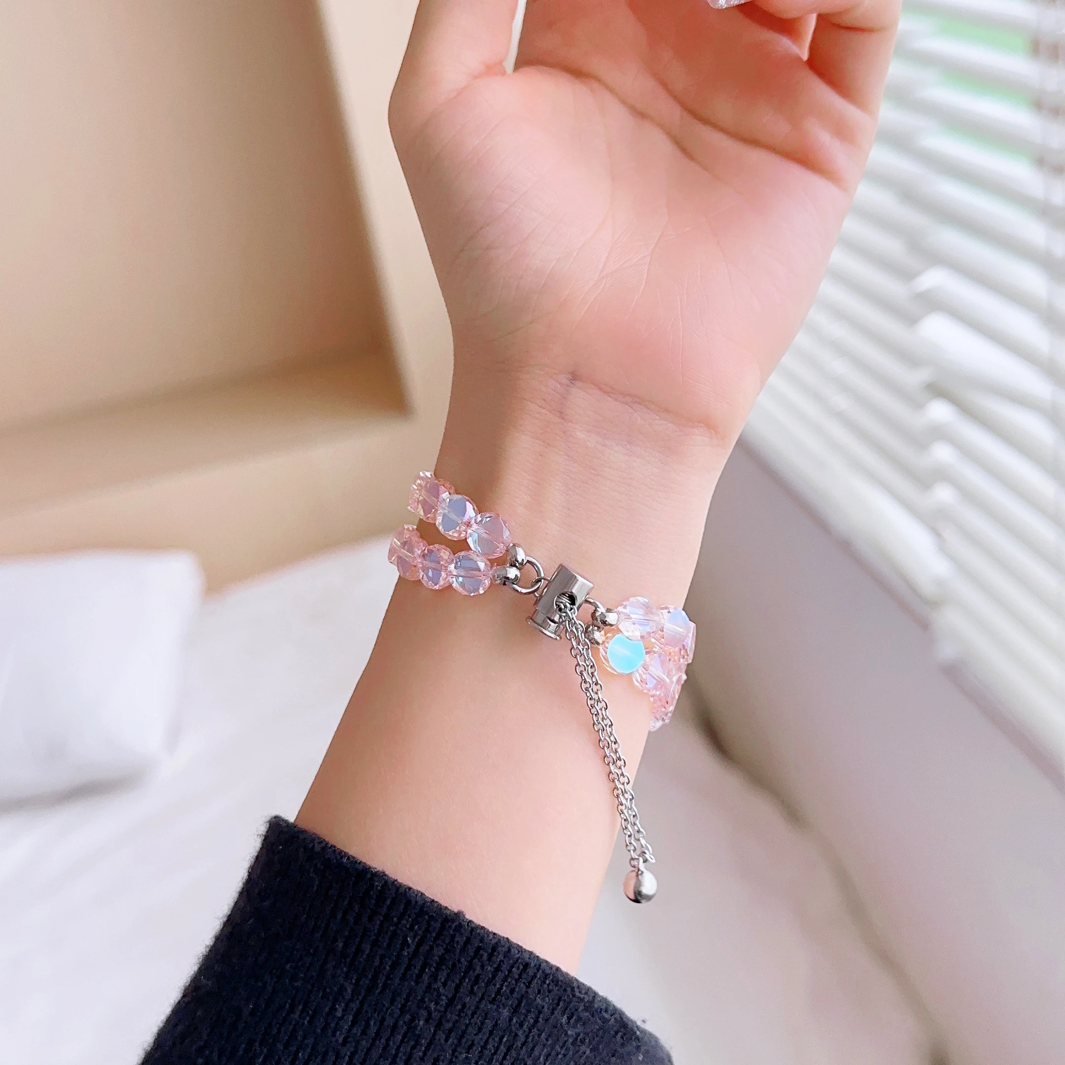 Fashion strap for Apple watch band bracelet chain for iwatch87654321SE Ultra Crystal glass ornament40 41 44 45mm lady wrist