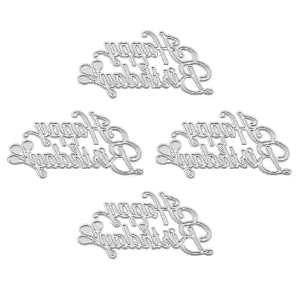 

4pcs Carbon Steel DIY Die Cutting Stencil Scrapbooking Cutting Die Supplies
