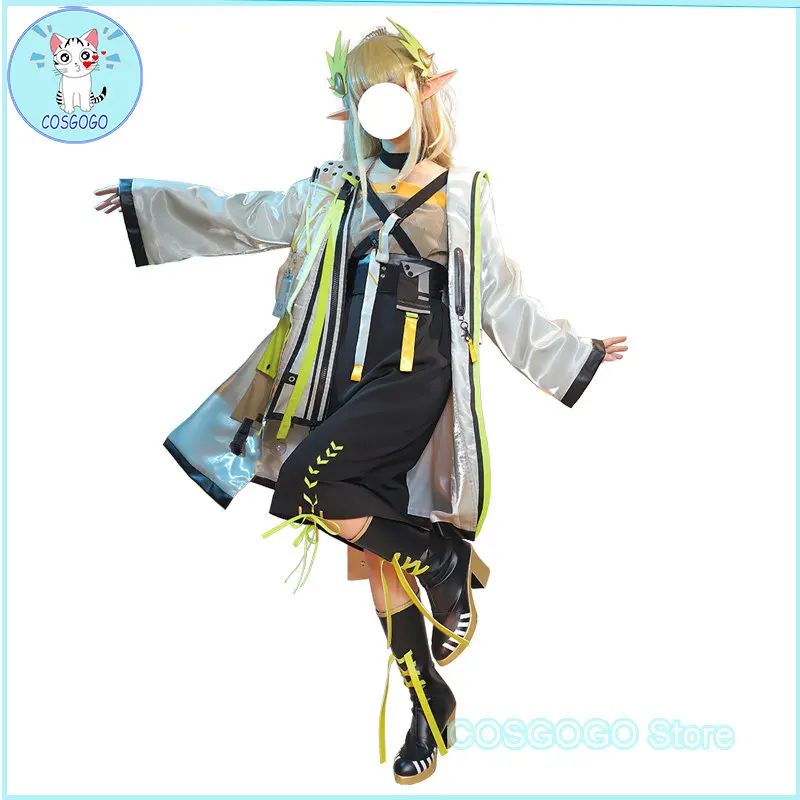 

Game Arknights Muelsyse Cosplay Costume Battle Suit Uniform Halloween Party Outfit for Women NEW Anime Dress