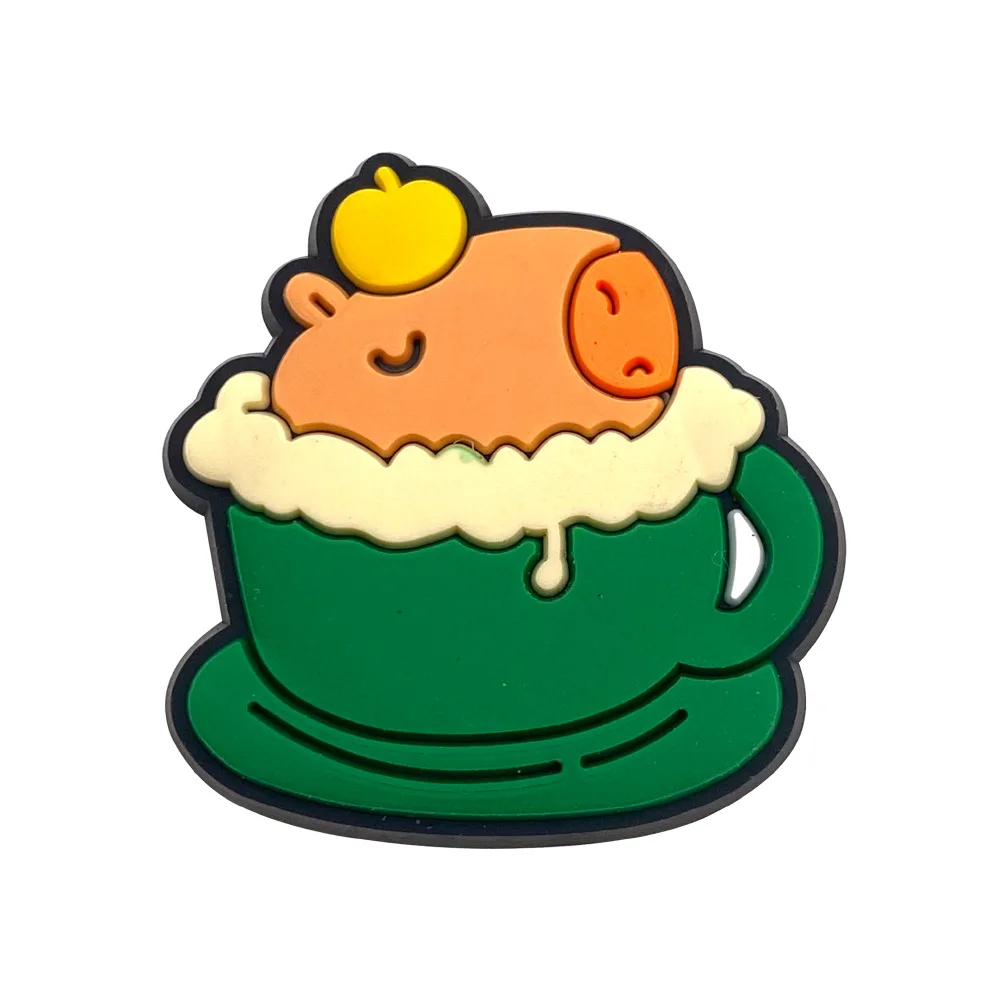 Подвески для обуви с милыми животными в виде капибары крокодилов аксессуары