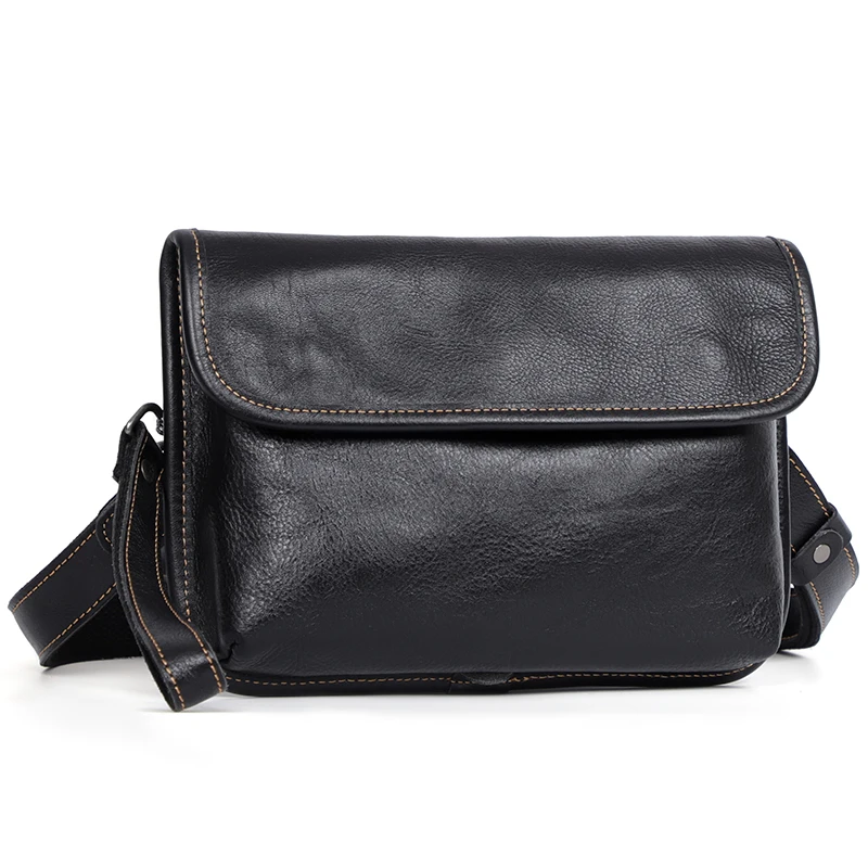 Мужская сумка-мессенджер из натуральной волчьей кожи
