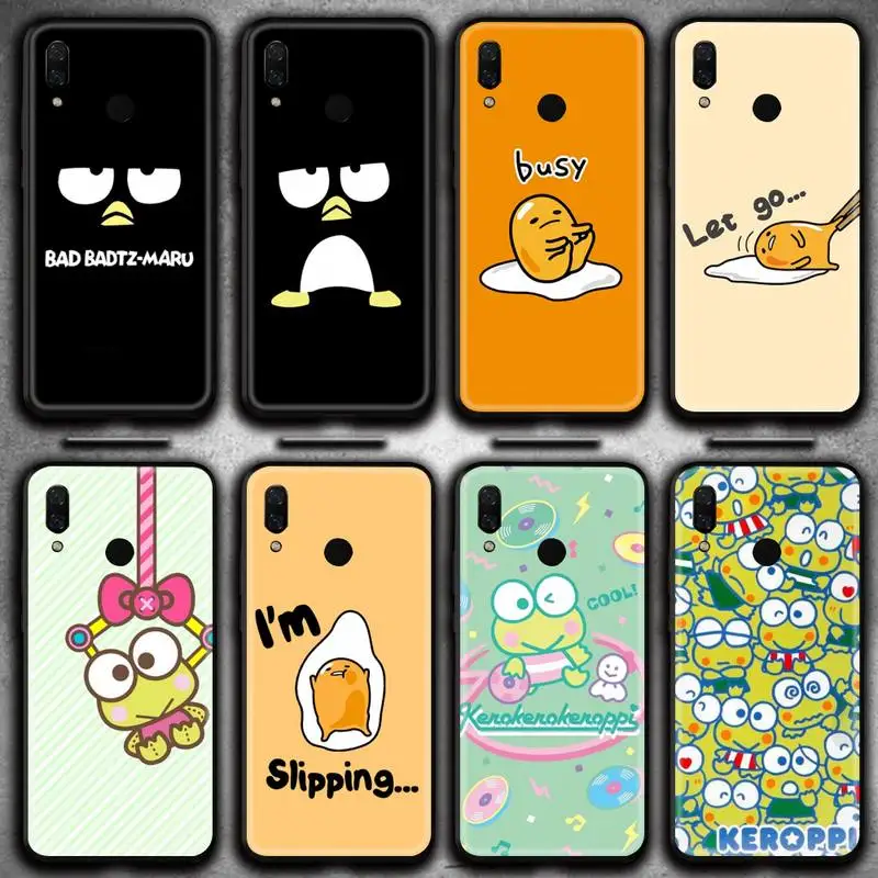 

Cartoon keroppi Gudetama Badtz maru Phone Case for Huawei Y6P Y8S Y8P Y5II Y5 Y6 2019 P Smart Prime Pro