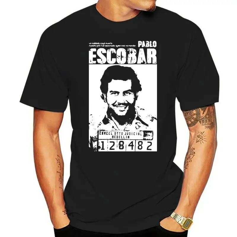 Pablo Escobar T Shirt Weed Mafia Scareface Luciano Capon Men 100% Cotton Tees Plus Size Short Sleeve 010440