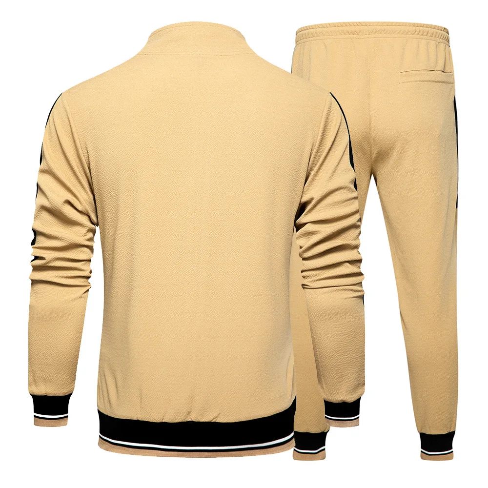 Spring Autumn New Men's Sportswear Cardigan Stand-up Collar Running Sports Casual Fashion Men Clothing Streetwear Tracksuit