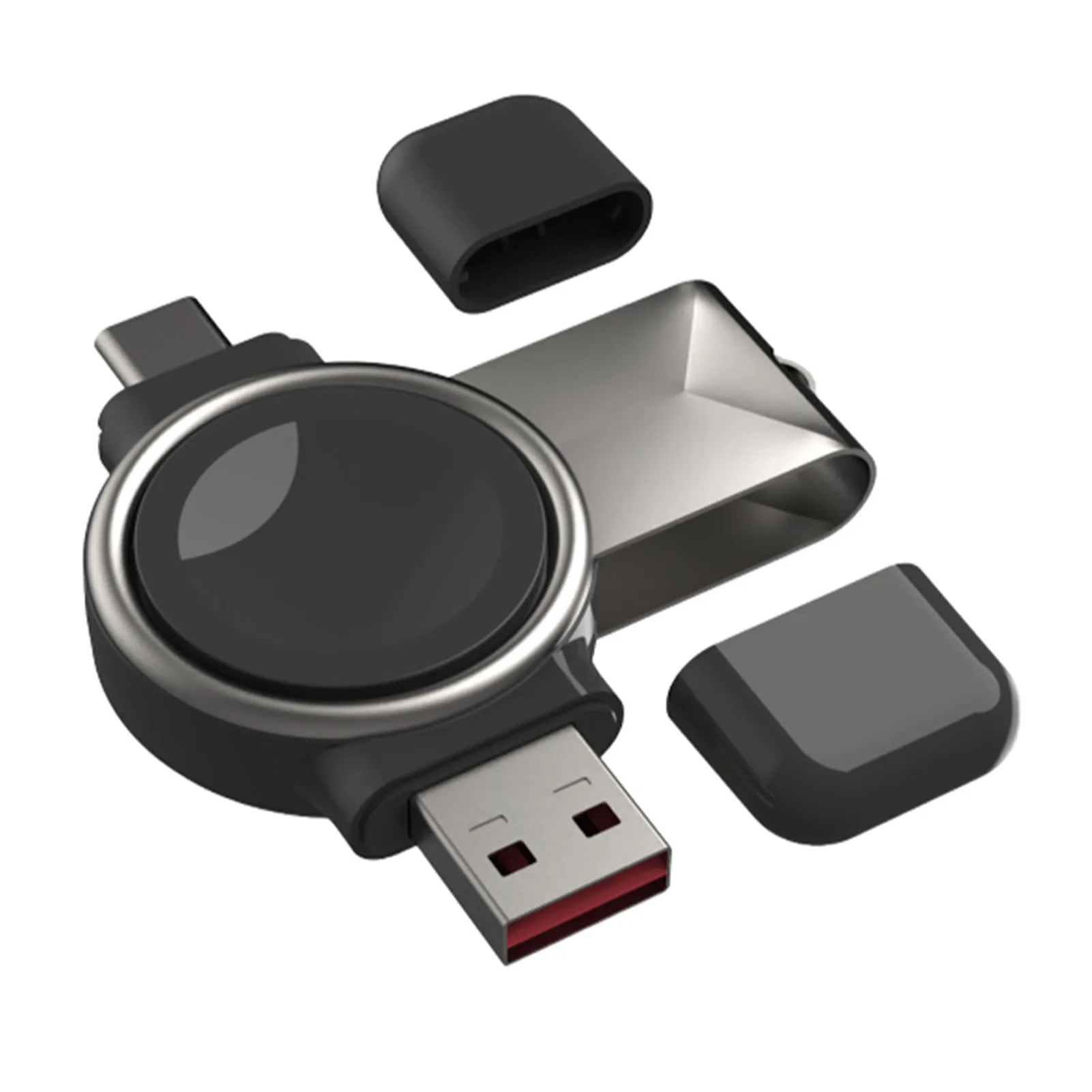 

Беспроводное магнитное зарядное устройство 2 в 1 для смарт-часов SamsungGalaxy Watch 4 3 Active 2 1, USB Type-C, док-станция для быстрой зарядки