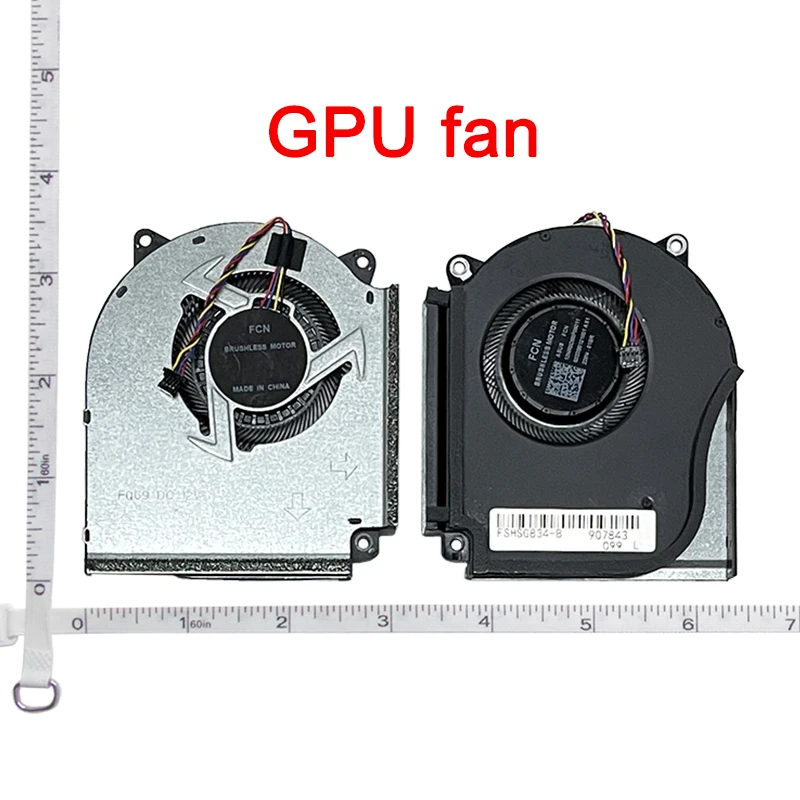 Фото Вентилятор для ноутбука ASUS ROG 7 PLUS G614J G614JV G614JI G634J G814J G834J G834JY G834JZ Strix SCAR 18 2023 2024 (охлаждающий вентилятор для процессора и видеокарты) №5
