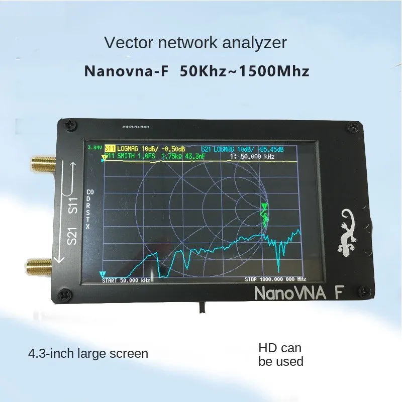 

Векторный анализатор NanoVNA-F 4,3 большого экрана, Векторный анализатор сети 50 кГц A 1,5 г портативный