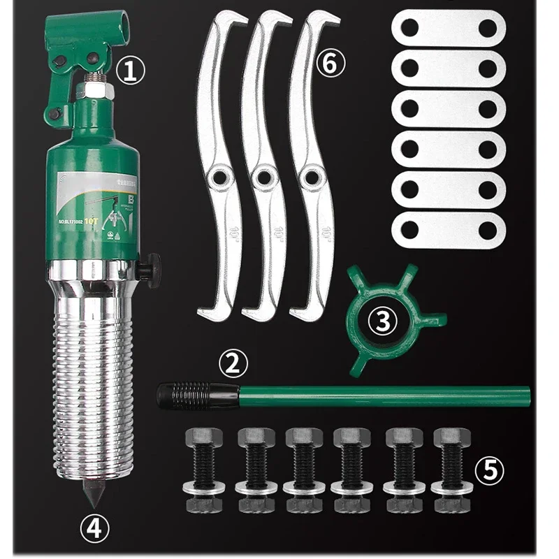 Гидравлический съемник Трехкулачковый 5T 10T 20T 30T 50Ton Съемник шкива подшипника