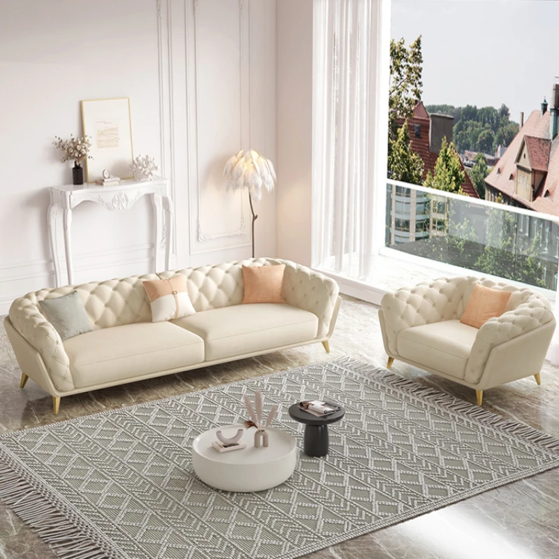 Роскошный матерчатый диван в французском стиле прямой бархатный для маленькой