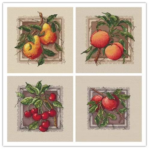 Китайские наборы для вышивки крестом рукоделия вышивка крестиком фрукты