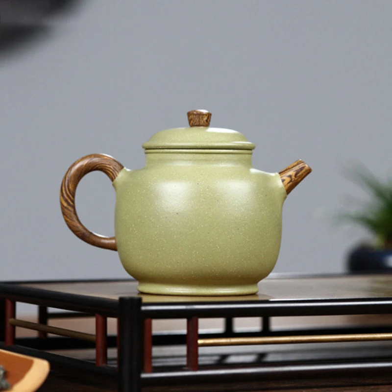 

310ml Yixing Large Capacity Purple Clay Teapots Famous Handmade Tea Pot Raw Ore Bean Green Sand Kettle Chinese Zisha Tea Set