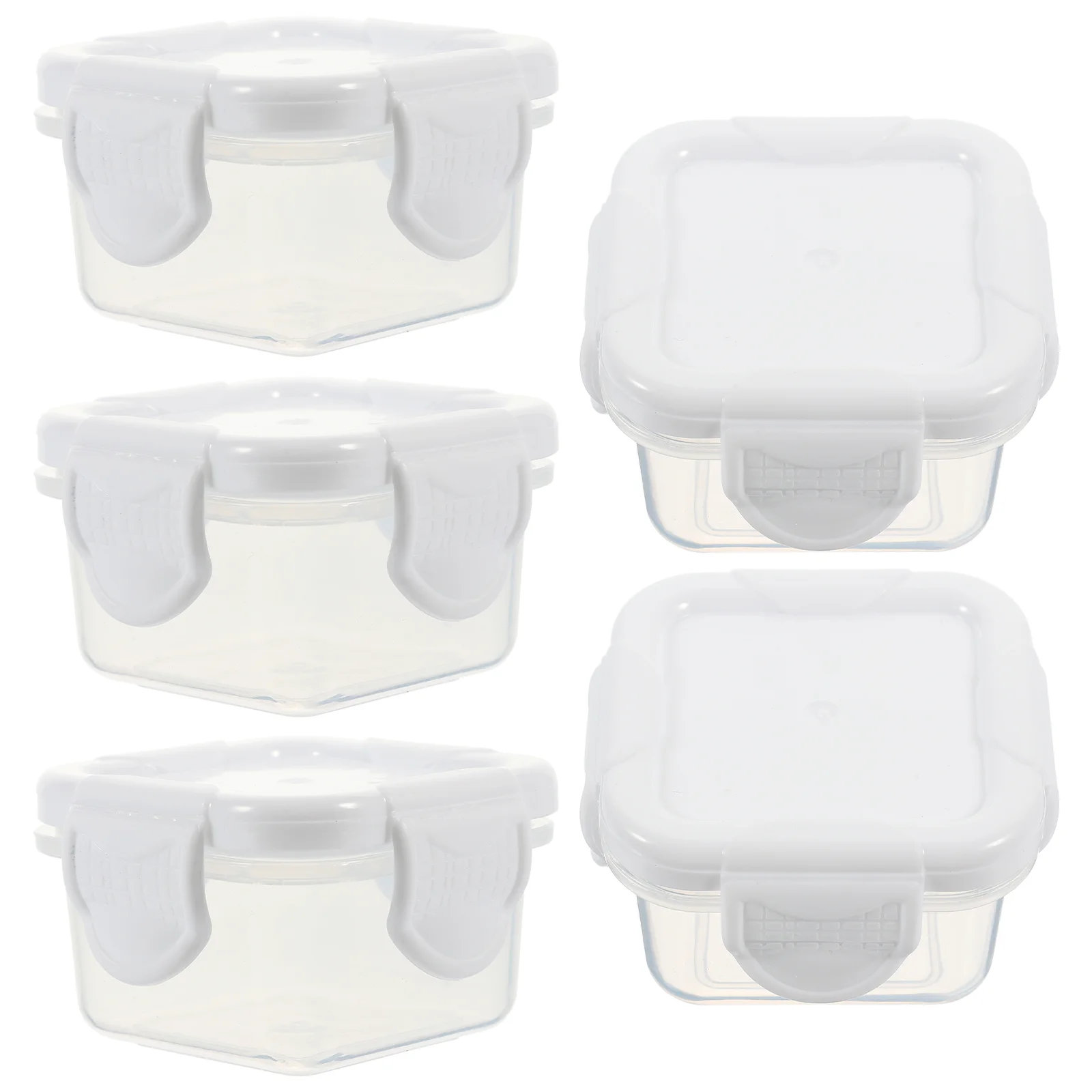 

5Pcs Sauce Cups Dressing Containers Condiments Salad Dressing Snacks Boxes for Home Travel