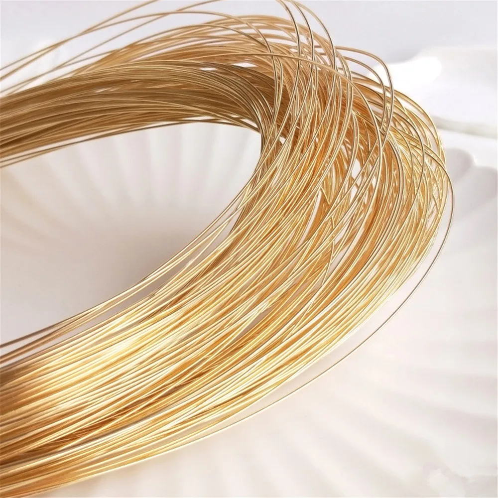 

14K Gold Filled Plated Semi-hard wire not peeling gold wire manual winding diy first jewelry material