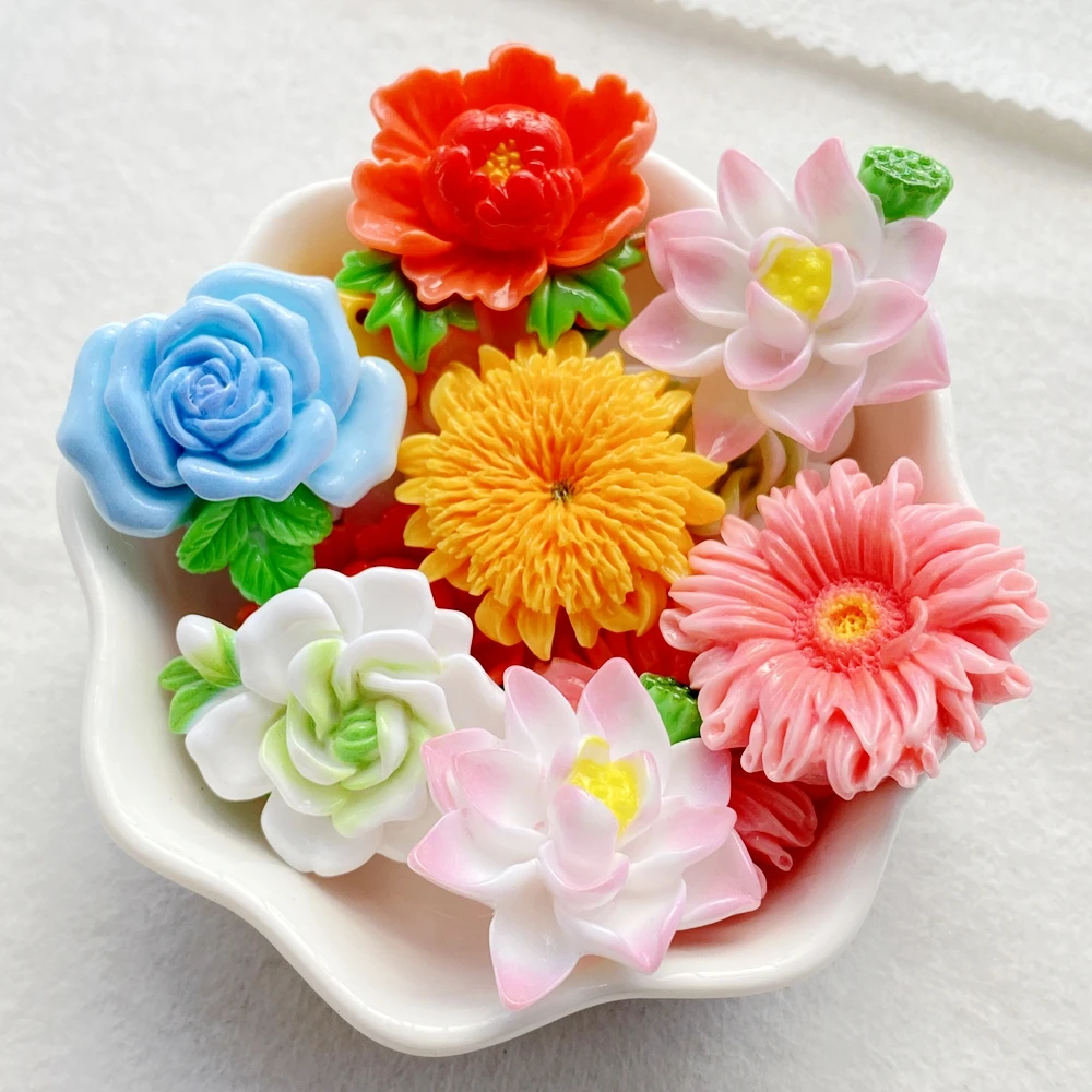 

Набор из 10 цветов из смолы для декорирования TSXJY