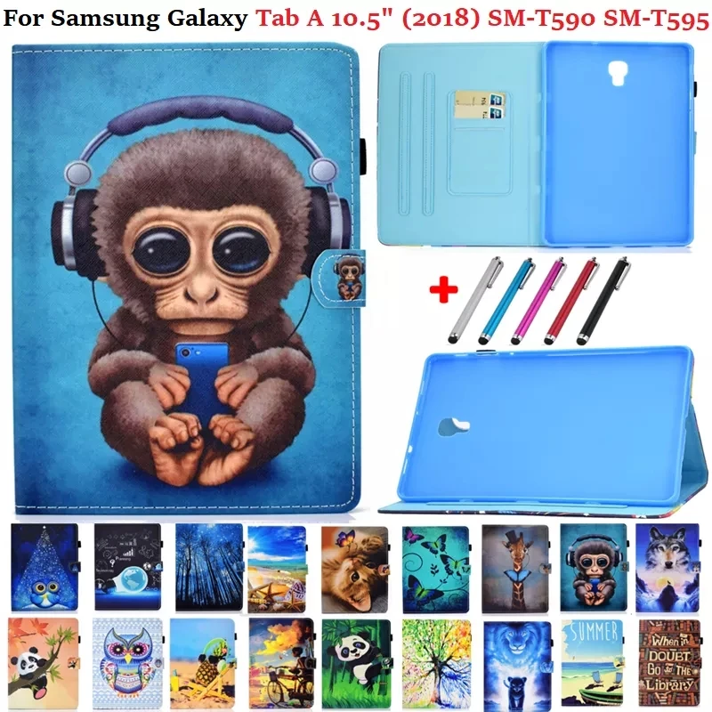 

Magnetic Case for Samsung Galaxy Tab A 10.5 SM-T590 T595 T597 Tablet Cover for Galaxy Tab A 10 5 Case 2018 Girl Kids SM-T595