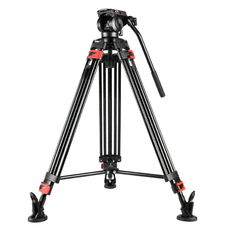 

Camera Camcorder Tripod Aluminum Alloy With 360 Fluid Damping Head Stable HorseshoeShape Foot for Canon Nikon