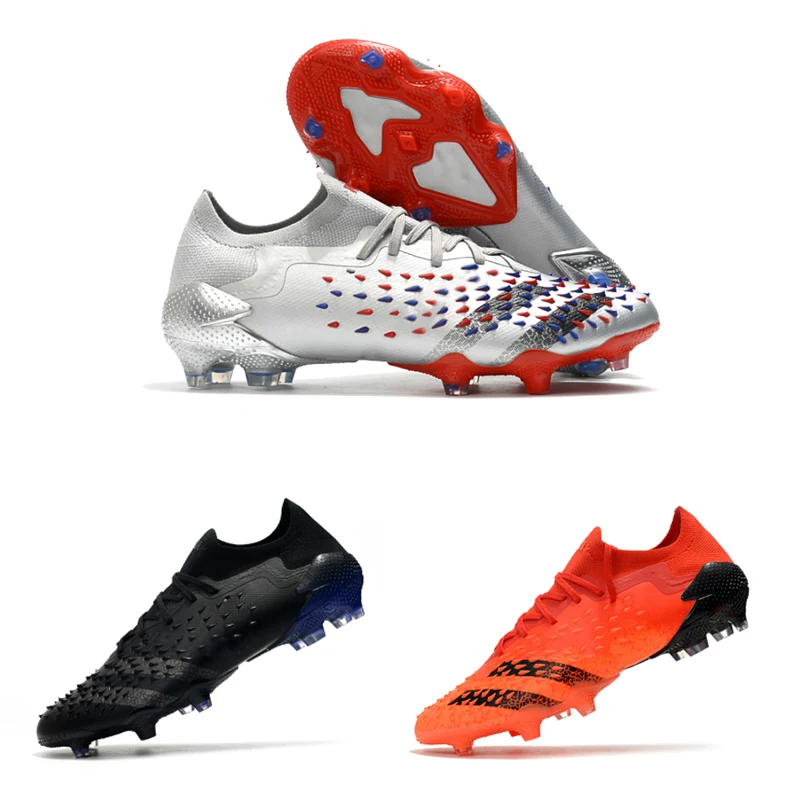 

2022 New Hot Sales Predator Freak 1 FG Lace-up Football Shoes Mens Athlete Outdoor Soccer Cleats Free Shipping