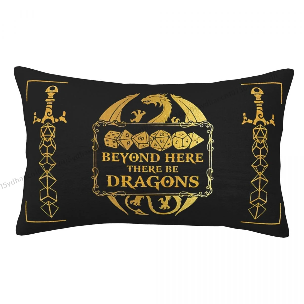 

Наволочка с рисунком из драконов для крепления на стуле