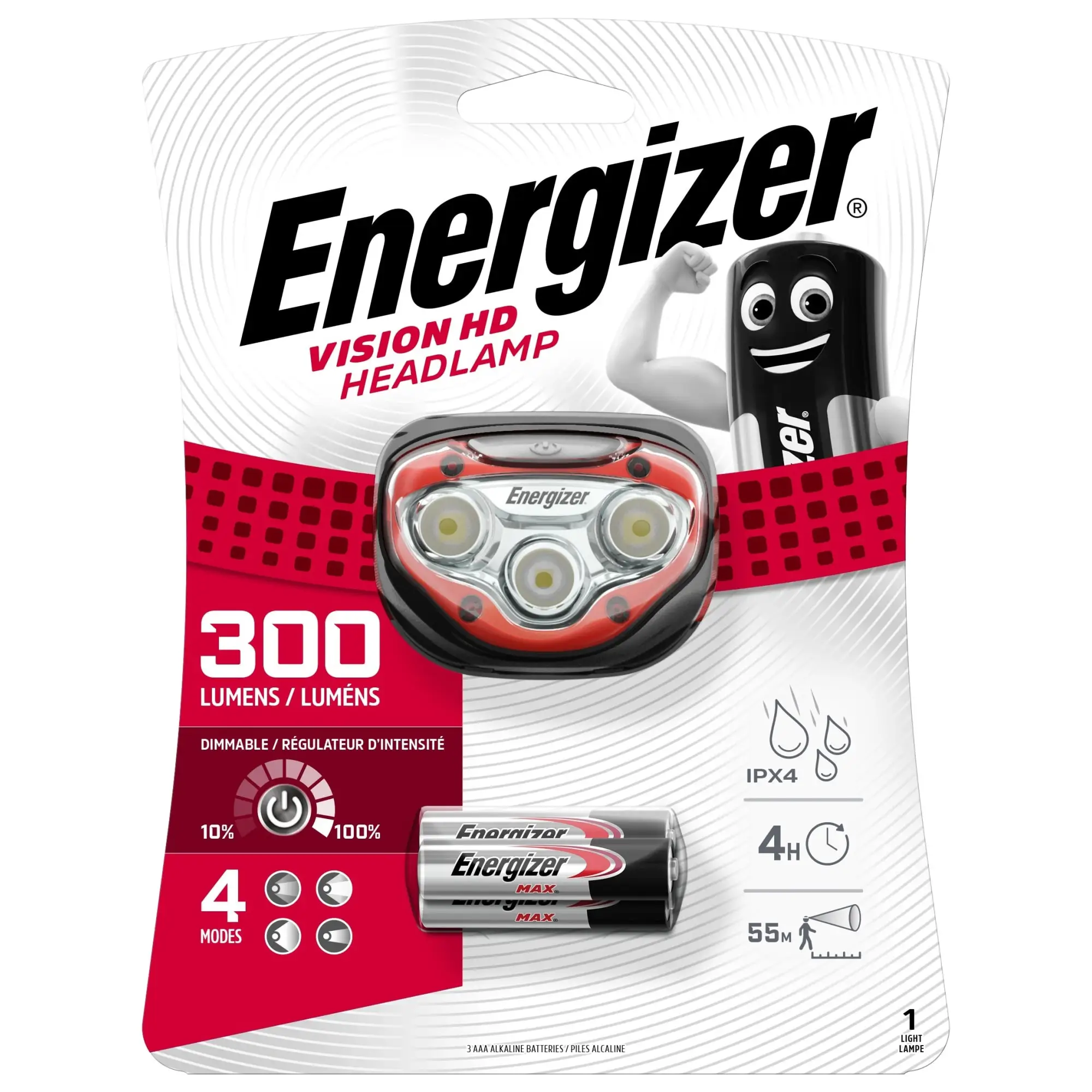 Фонарь налобный Energizer LED 300 Лм |