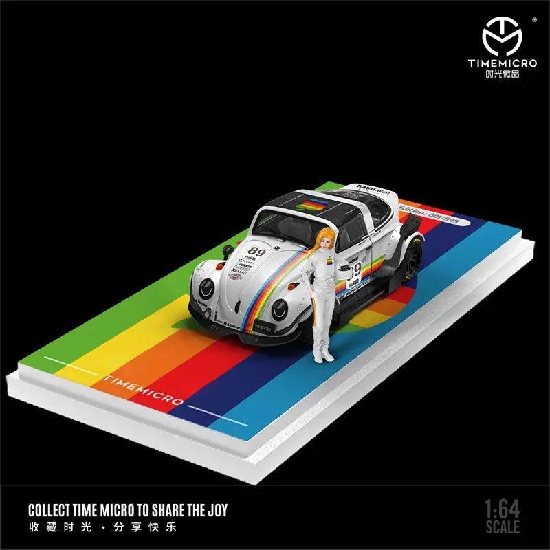 Фото Time Micro 1:64 Белый/Черный Limited999 Литая под давлением модель коллекционной машины №3