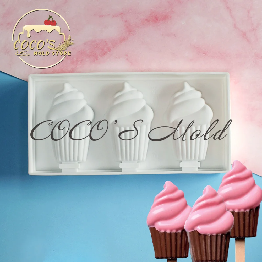 

Форма/крышка/3 палочки для мороженого, 3 вида