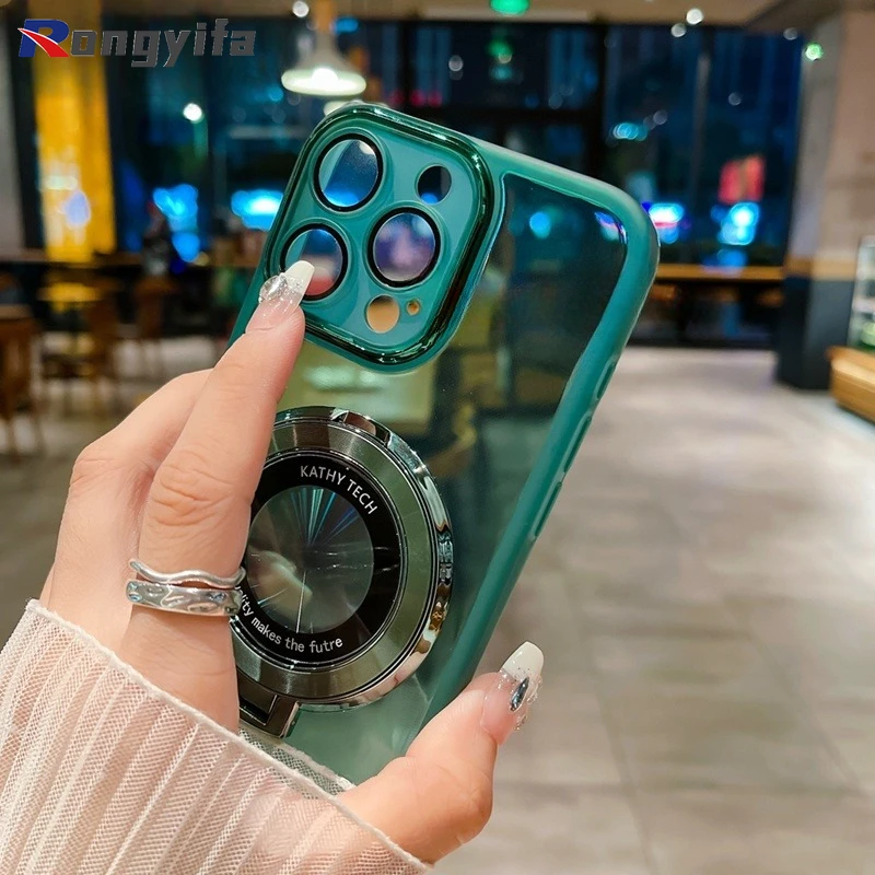 Чехол для телефона Huawei Nova Y70 Plus Y90 Y61 9 SE Honor X8 5G X6 X6S X7 X9 магнитный круглый бампер с