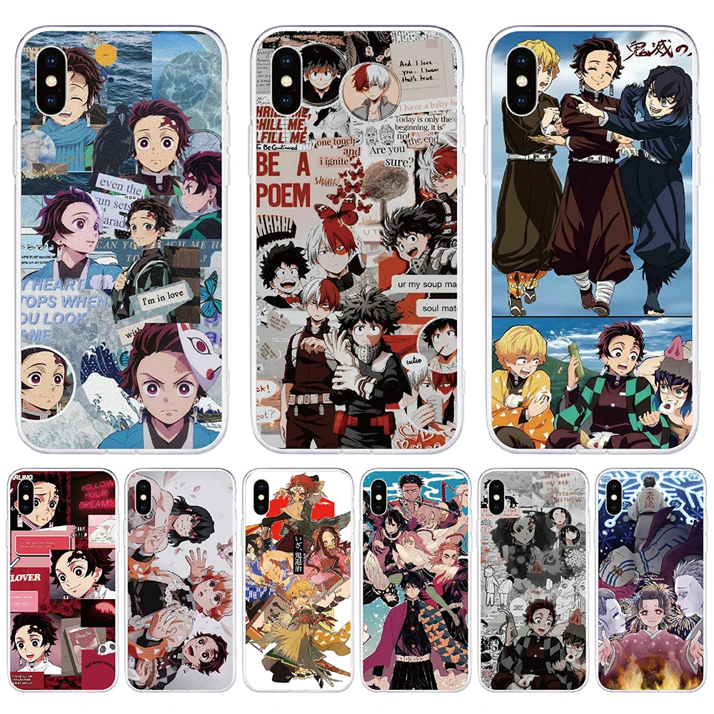 

New 2022 For Lenovo K13 Pro A6 Note A5 P70 A2010 A1010 P1M A536 A319 P2 Soft TPU Demon Slayer Phone Case Silicone Cover