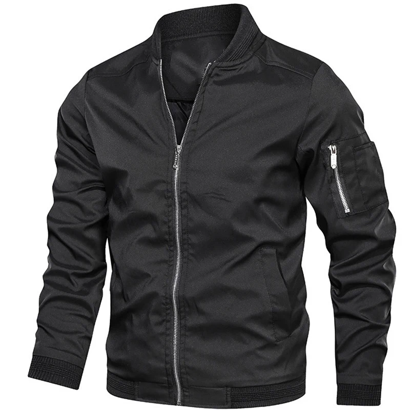 

Men Windbreaker Clothing Men's Bomber Jacket Plus Size Spring Autumn Men Streetwear Hip Hop Slim Fit Pilot Jackets Coats
