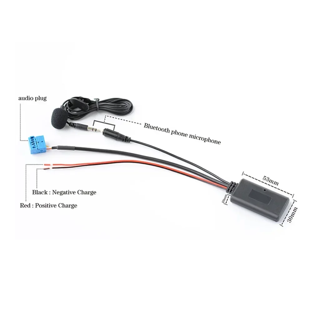 Автомобильный Bluetooth 5 0 стерео аудио AUX входной кабель Jereh BT 5908 микрофон громкой
