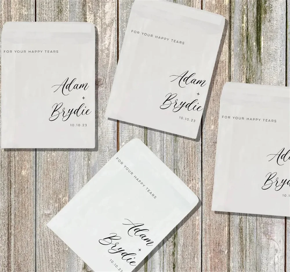25 шт. салфетки Happy Tears-свадебные салфетки-для ваших счастливых