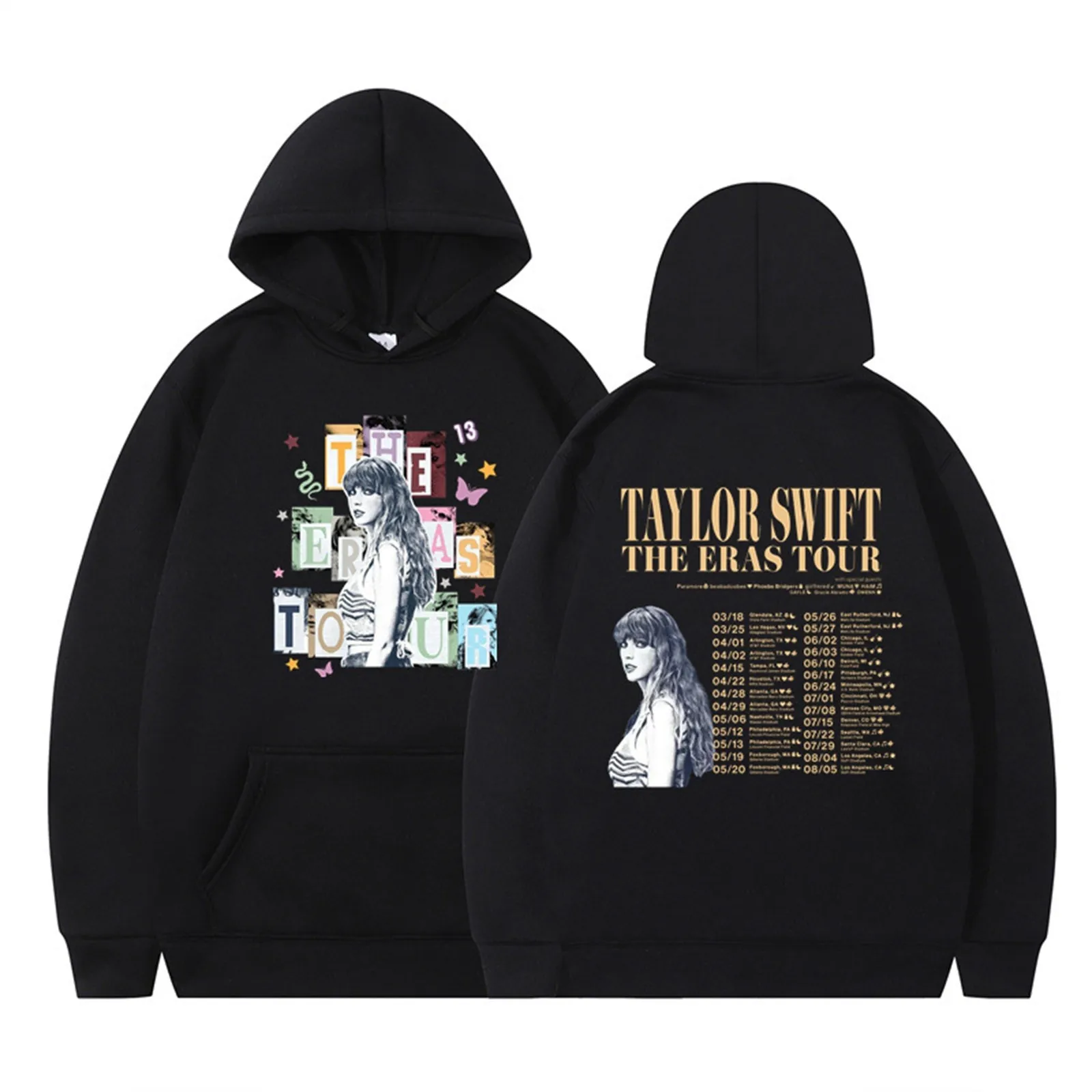 

Толстовка Женская флисовая с капюшоном, свитшот с полуночным альбомом и принтом Swift, худи Тейлор The Eras Tour, подарок для фанатов