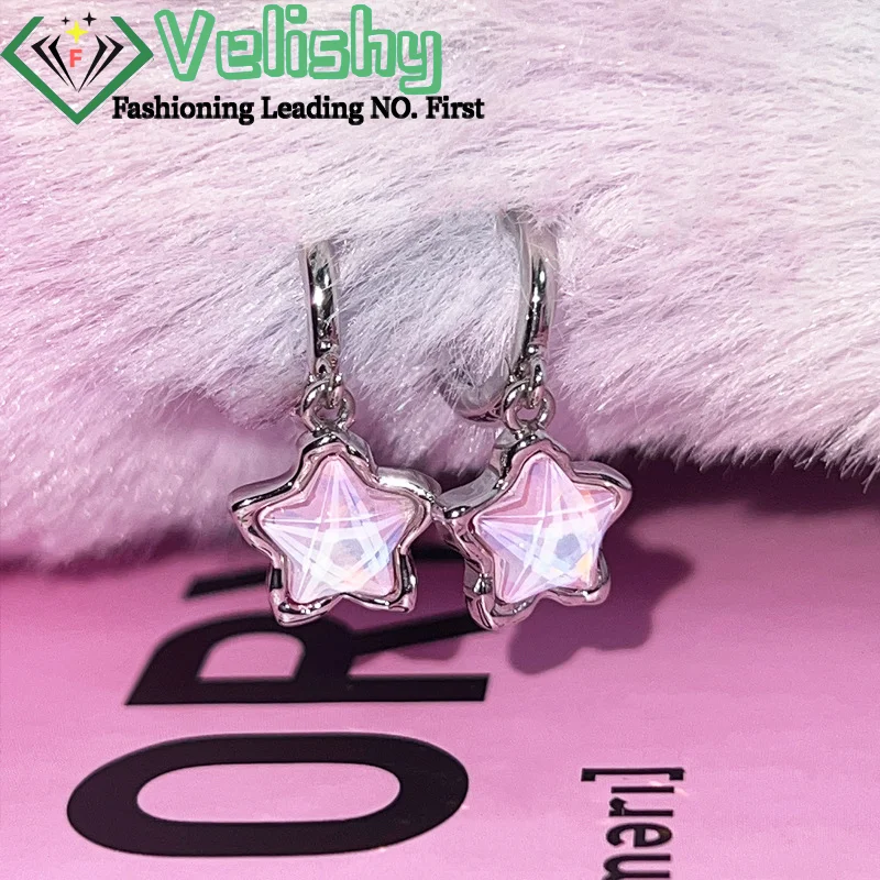Готические милые серьги-подвески Dream Fairy Moonlight Stone Star для Egirl Y2K EMO 2000-х годов Harajuku Goth