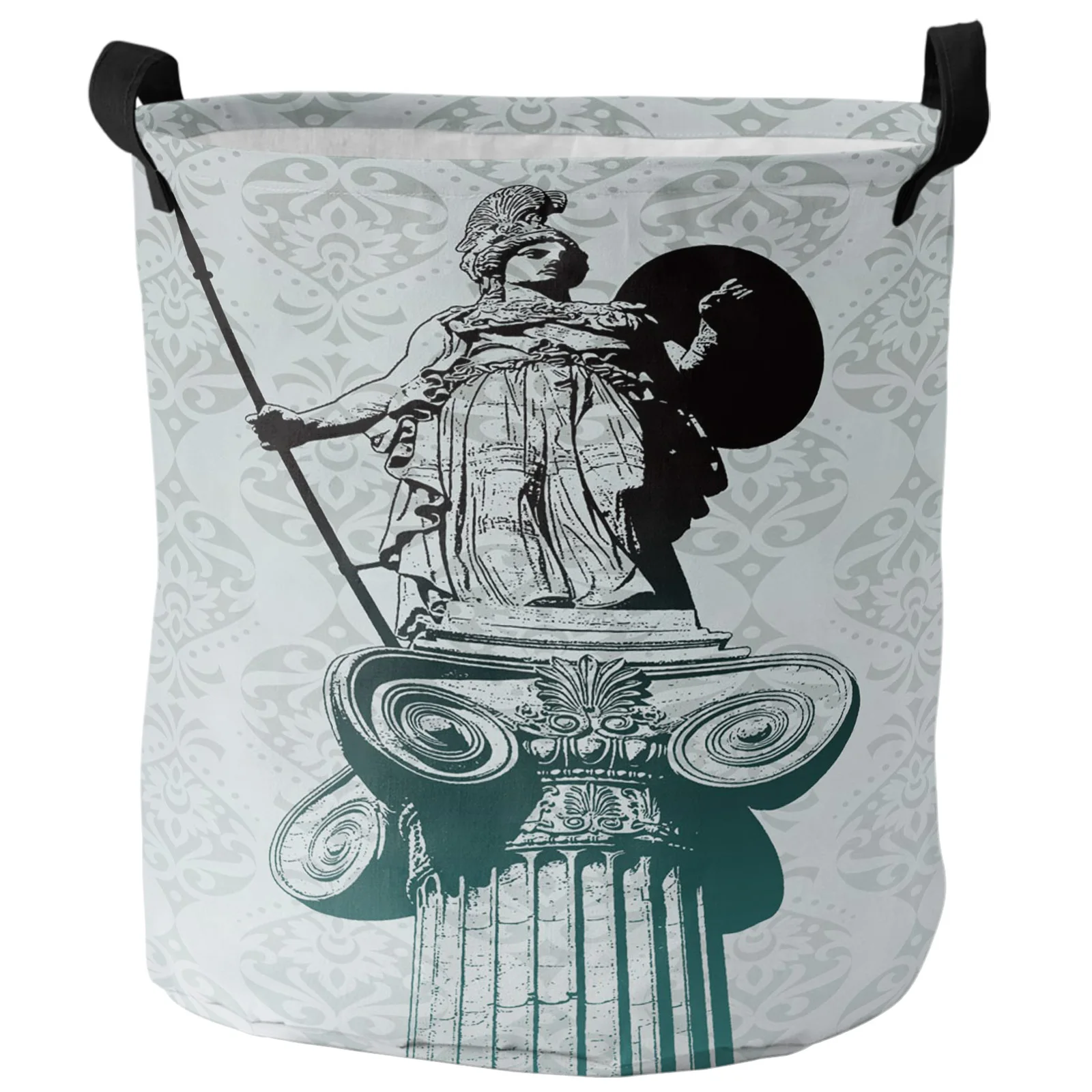 

Греческая Классическая корзина для белья, складная корзина из ткани Оксфорд для хранения грязного белья, органайзер для грязной одежды