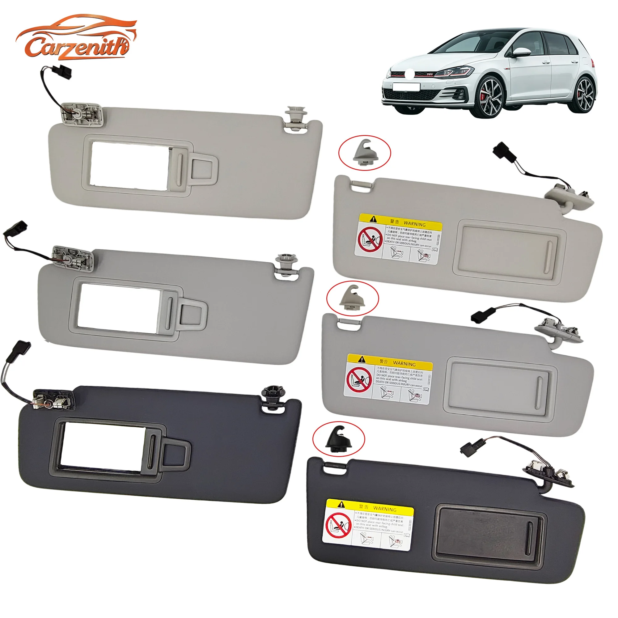 Фото Солнцезащитный козырек для VW Touran 5T1, Multivan T7, T-Cross, T-Roc, Taigo, Taos, Arteon Shooting Brake, Cupra Formentor, Ateca, California T7, ID.5 №1